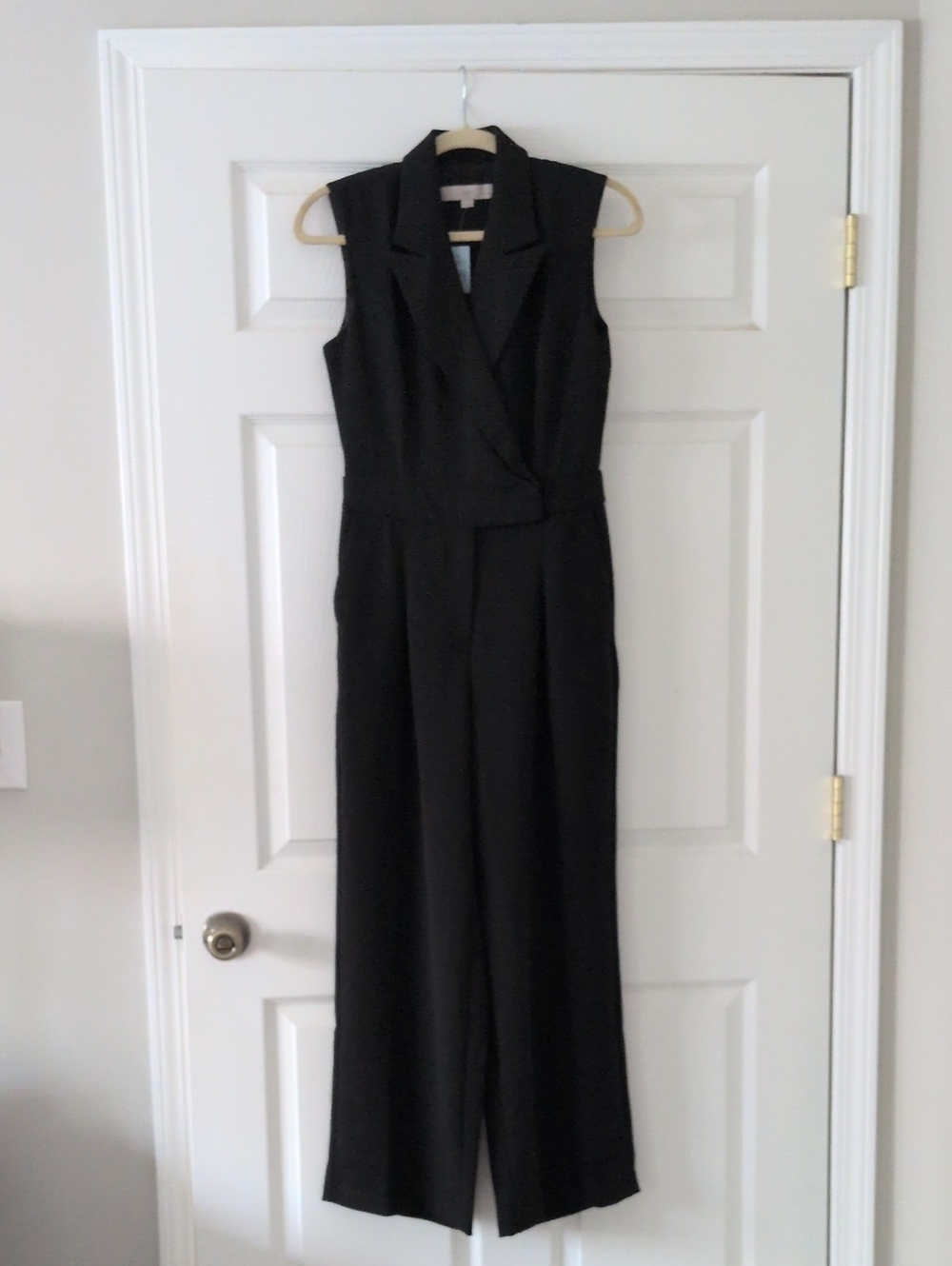 Loft Sleeveless Black Tailored Jumpsuit | 2P | NWT